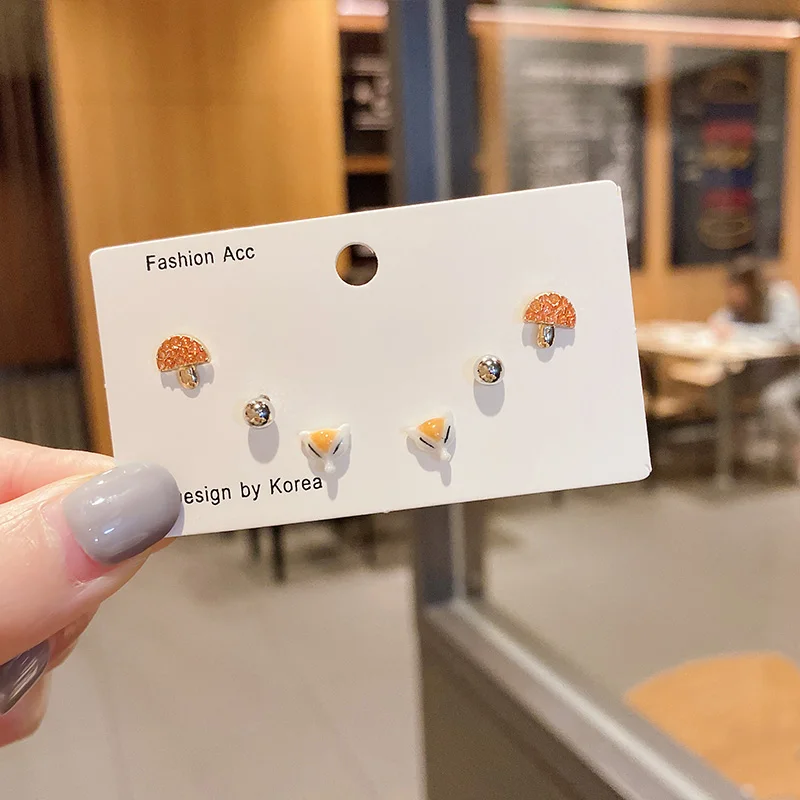 Модные женские Геометрические ювелирные изделия в виде цветов стиле корейские