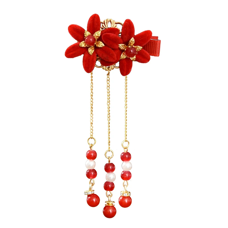 2020 для девочек симпатичный жемчуг кисточкой стример с маленькими пушистыми