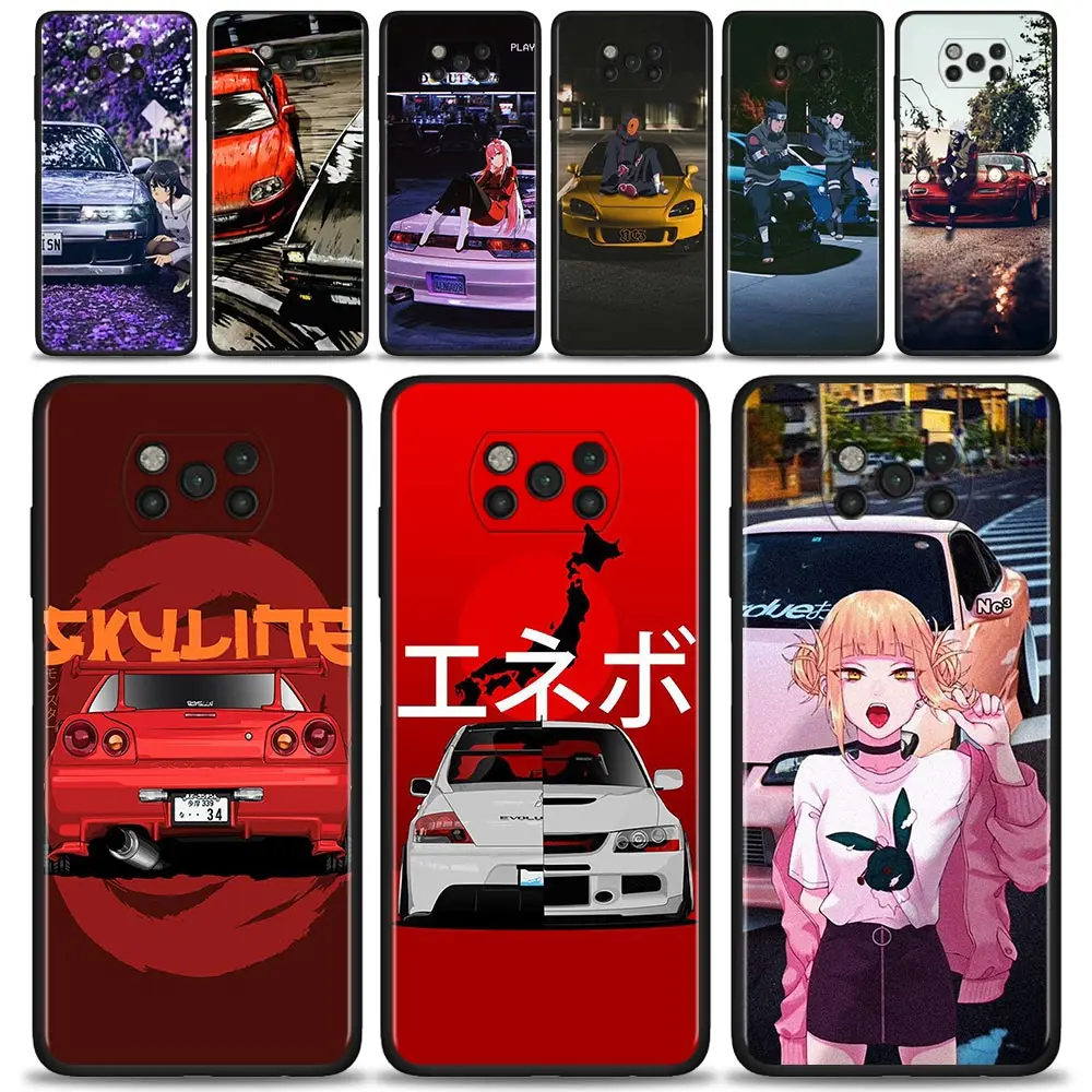 Best Phone Case For Xiaomi Poco X3 NFC F3 GT Civi M3 Note 10 11 Lite 9T 10T 11T Pro Pocophone F1 Capa Famous Sport Car AE 86 JDM