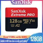 Карта Micro SD Sandisk Extreme PRO, 128 ГБ, 64 ГБ, 256 ГБ, 400 гб