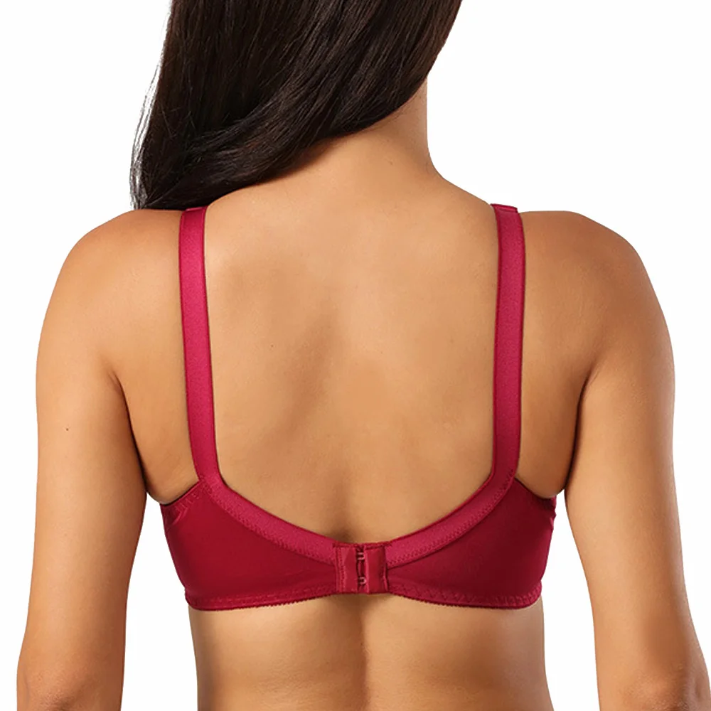 TELIMUSSTO красный кружевной бюстгальтер с полной чашкой большого размера женское