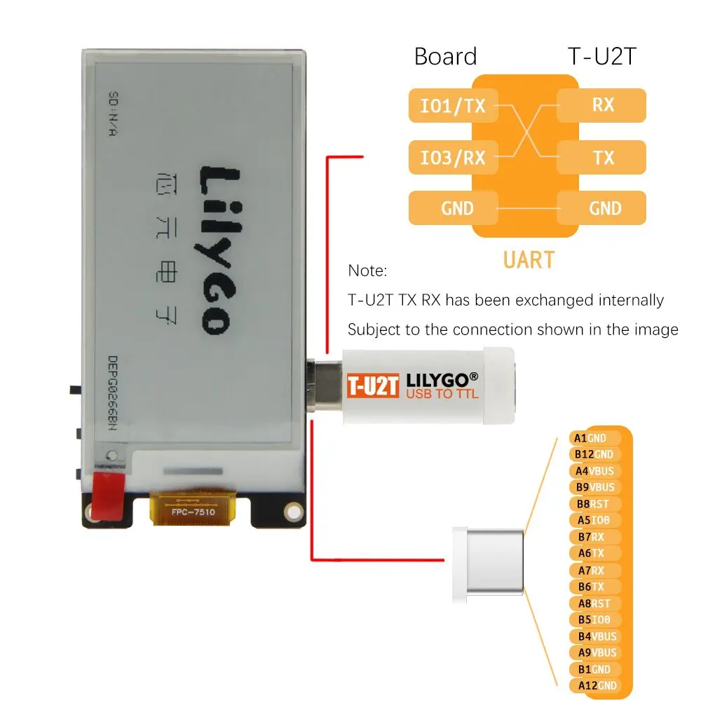 LILYGO®T U2T USB к TTL автоматический загрузчик CH340K|Печатные платы| |