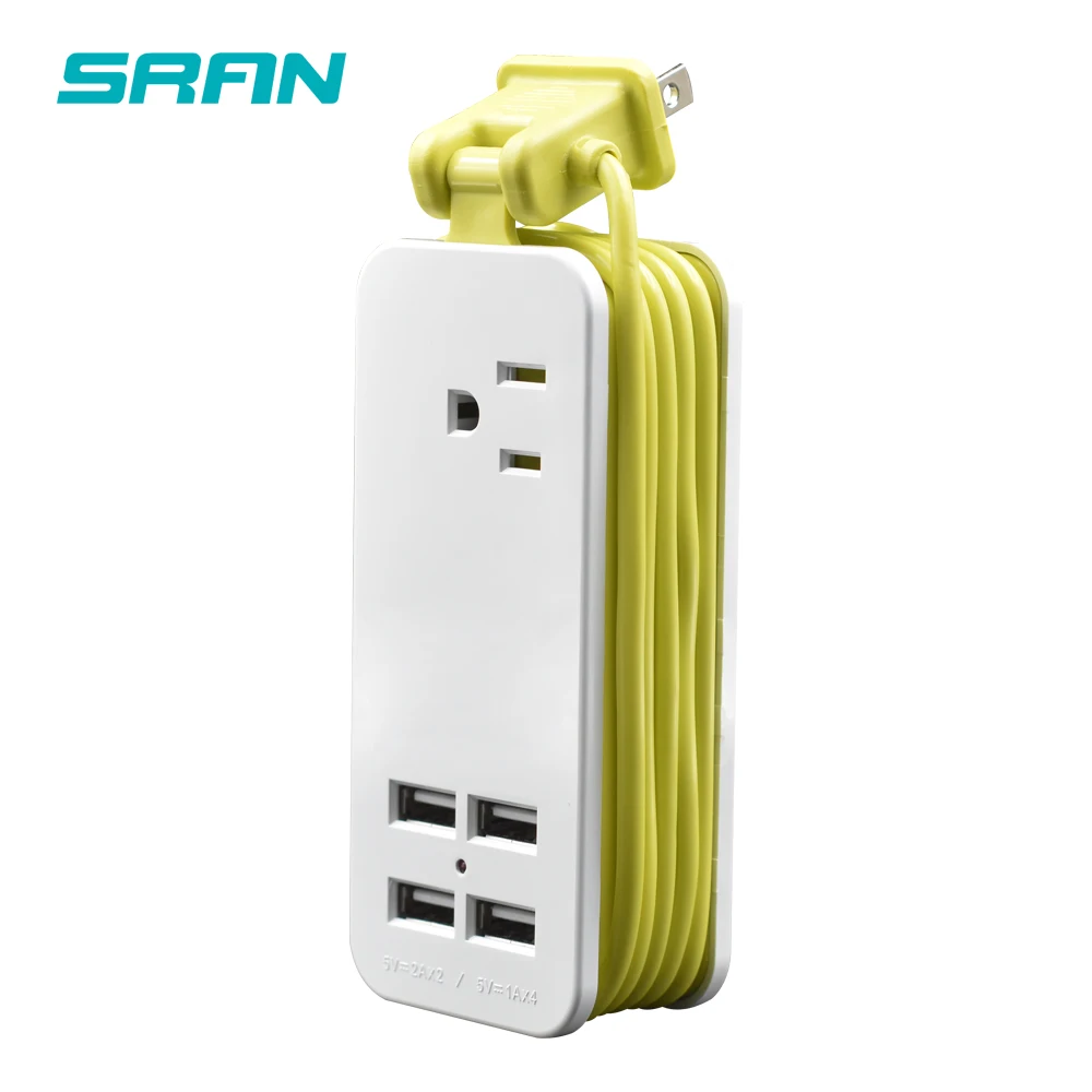 Штепсельная Вилка американского стандарта USB розетка Мощность полосы