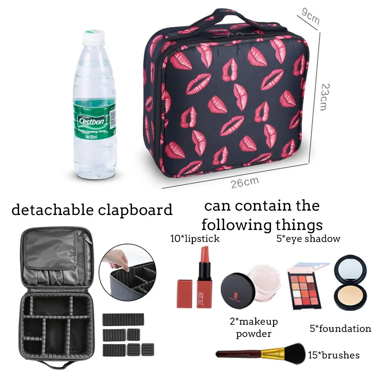 

Cosmetic Case Suitcases Multi-storey Large Professional Makeup Bag Women Beauty Storage Organizer Cosmetic Bag Travel Makeup