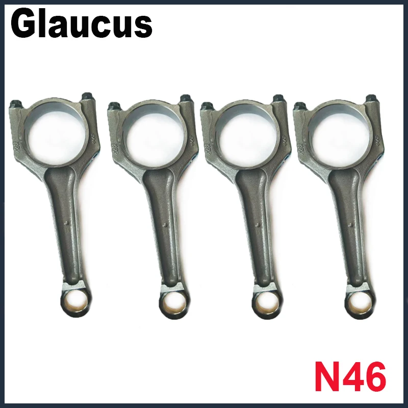 4pcs N46 engine connecting rod conrod for BMW E46 316i 316ti E87 118i E90 E91 E81 318i E46 318Ci 318ti E83 X3 E85 Z4 120i 320i