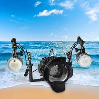 seafrogs underwater camera diving housing aluminum alloy tray flash strobe dome port for sony a7siii diving equipment