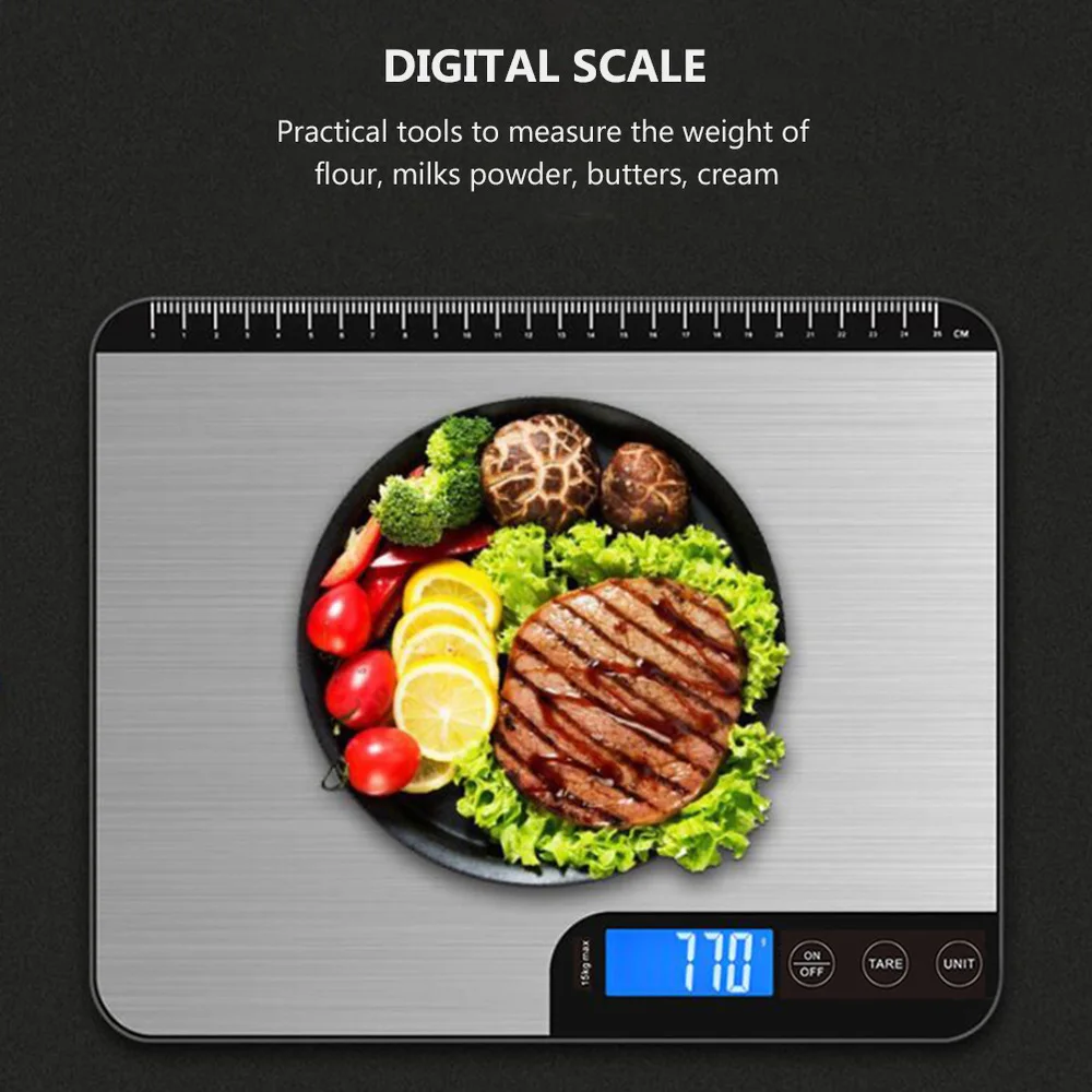 

1pc Kitchen Electronic Scale Wireless High-Precision Food Scale for Home