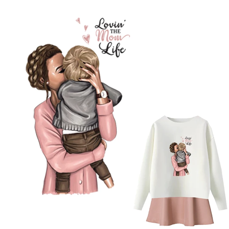 Пластыри для мамы с надписью Love The Mom Life на футболке украшение одежды аксессуары