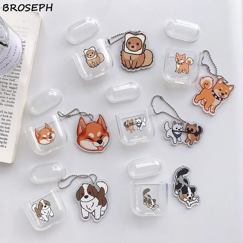 For AirPods 1 2 Case Soft TPU Protector Cover Box Transparent Cartoon Earphone Apple Air Pods Headset Bag | Электроника