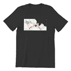 Мужские футболки с аниме рисунком Devilman Crybaby Amon, Забавные топы из чистого хлопка Ryo and Akira, футболки Harajuku