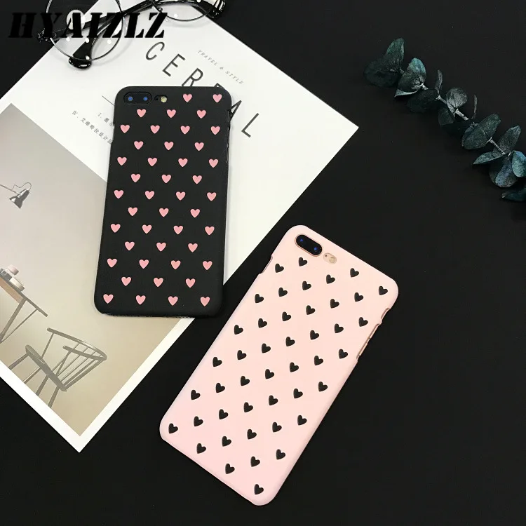 Чехол Love Heart для iPhone 11 Pro X Xr Xs Max 5 6 6s 7 8 Plus Женский чехол телефона пластиковый
