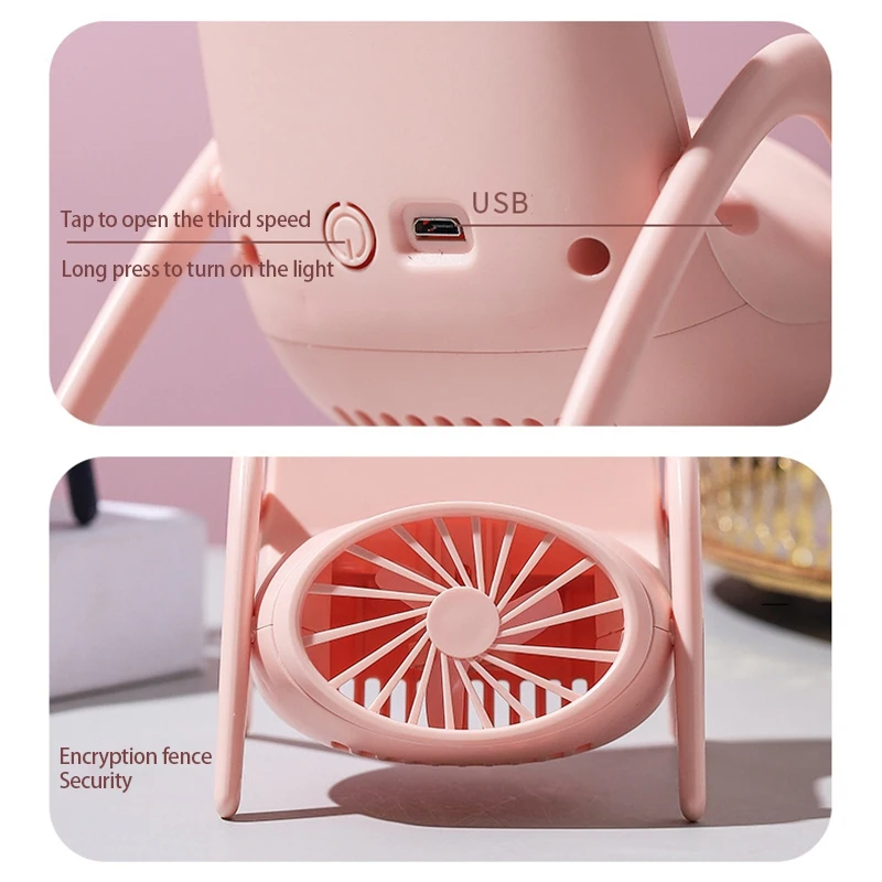 

Mobile Phone Bracket Fans Fan Handheld Quiet Mini Fan for Car Office Dormitory