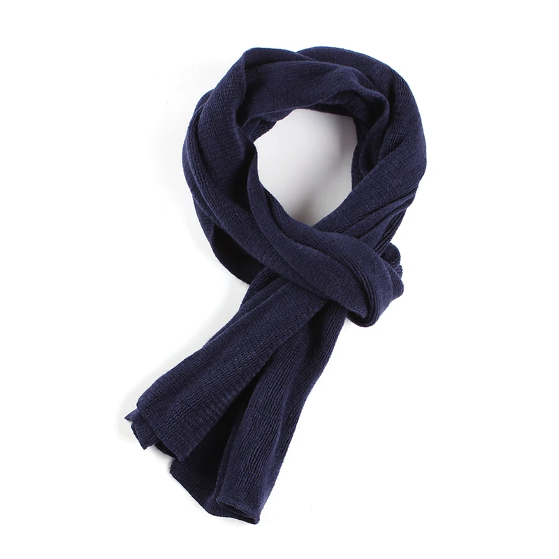 

Nieuwe 2020 Winter Sjaal Cashmere-Achtige Vrouwen Sjaals Effen Warm Bandana Knit Mannen Kinderen Sjaal Lange Grootte 200*30Cm