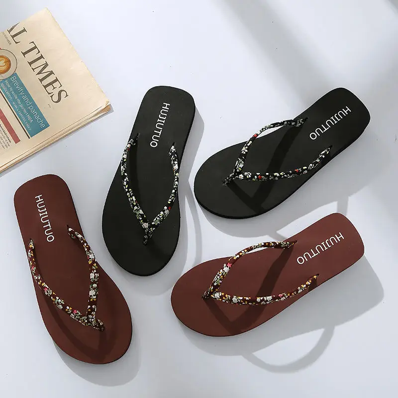 Сандалии женские тапочки на плоской подошве шлепанцы для дома летние Тапочки |