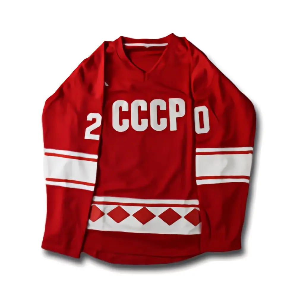 

Мужская красная хоккейная Майка Tpetbrk #20 Cccp