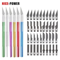 diy stationery utility knife metal handle scalpel blade knife wood paper cutter craft pen engraving cutting supplies