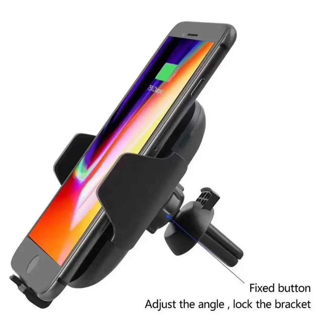 

Automatic Clamping 10W Fast Car Wireless Charger for Samsung S20 S10 IPhone 12 11 Pro XS XR 8 Infrared Sensor Phone Holder Mount