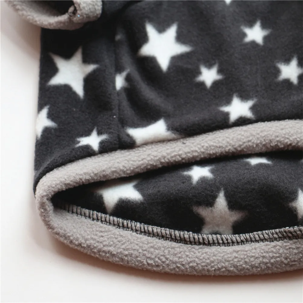 Флисовая зимняя одежда для домашних животных маленьких собак свитер с рисунком