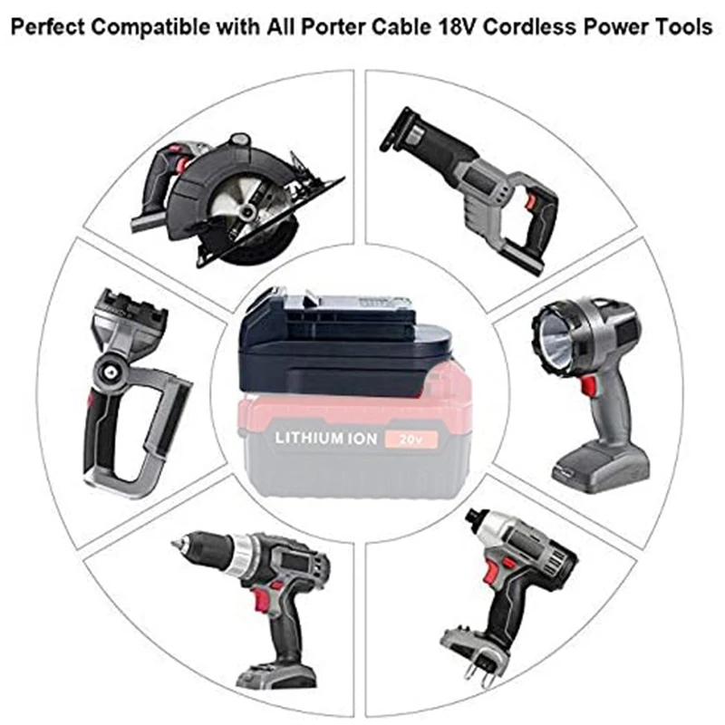 BSP20PO адаптер батареи для Black Decker/Stanley/Porter кабель 20 в литий ионная батарея