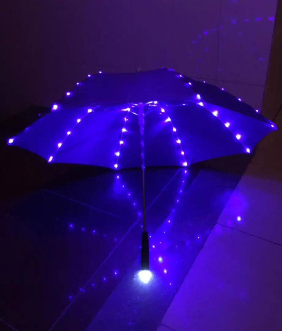 Уличный сценический ночной Красочный светодиодный фото-зонт студийный реквизит зонтик Dazzle освещающий автоматический сценический светильник зонтик