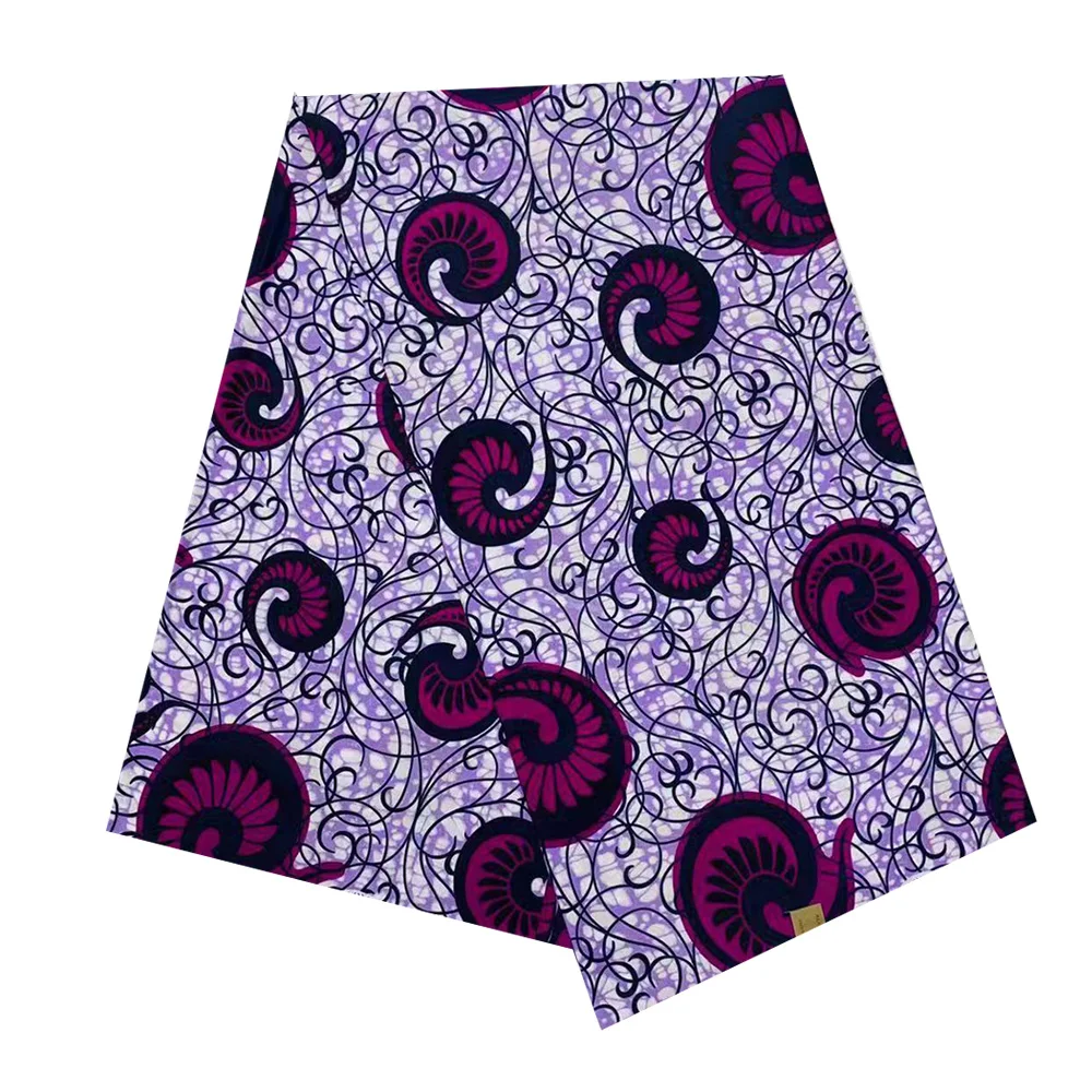 

Ткань с принтом воска Анкары, материал супер натуральный воск Африканский нигерийский батик Дашики, 6 ярдов хлопчатобумажной ткани, оптовая...