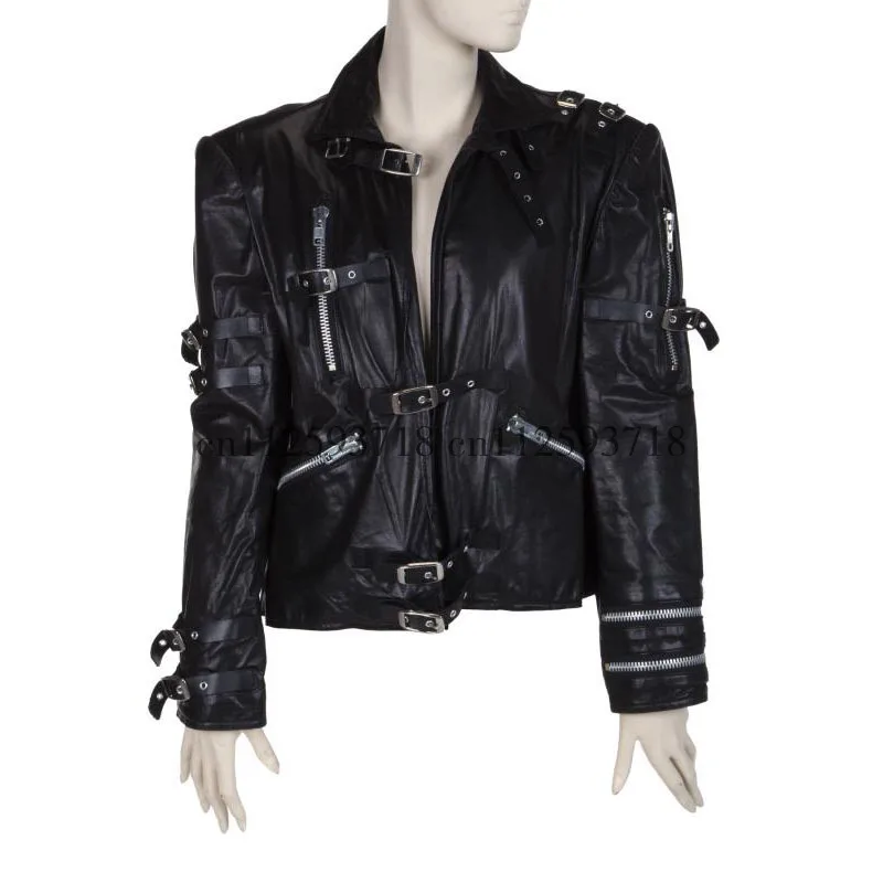 MJ Michael Jackson Fax Leather Women Punk Style Black Jacket Rivet | Женская одежда