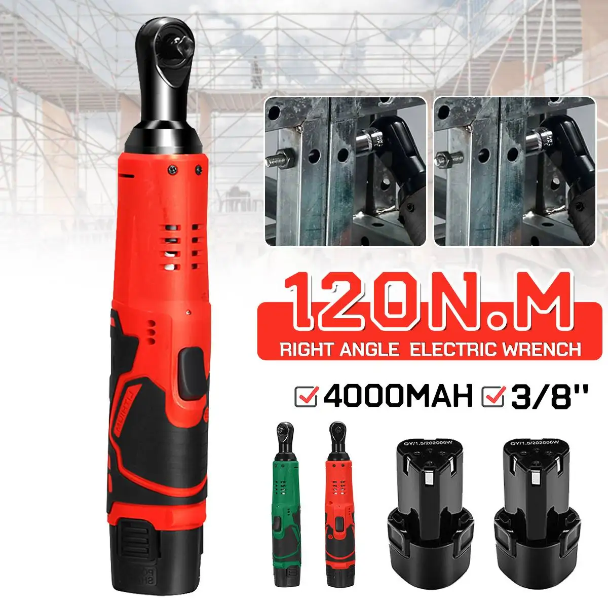 Набор гаечных ключей с храповым механизмом 1/2 Н · м 4000 мАч | Инструменты