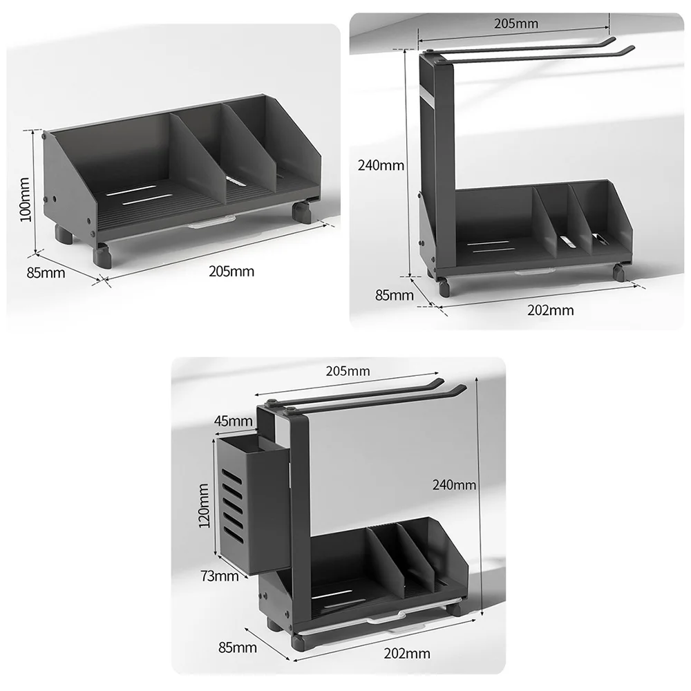 

Kitchen Sink Shelf Sponge Drain Rack Cleaning Cloth Storage Holder Soap Storage Organizer Utensils Kitchen Rag Drain Rack