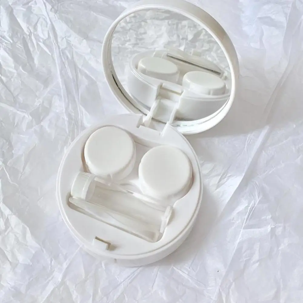 Чехол для контактных линз в Корейском стиле акриловый простой милый белый чехол