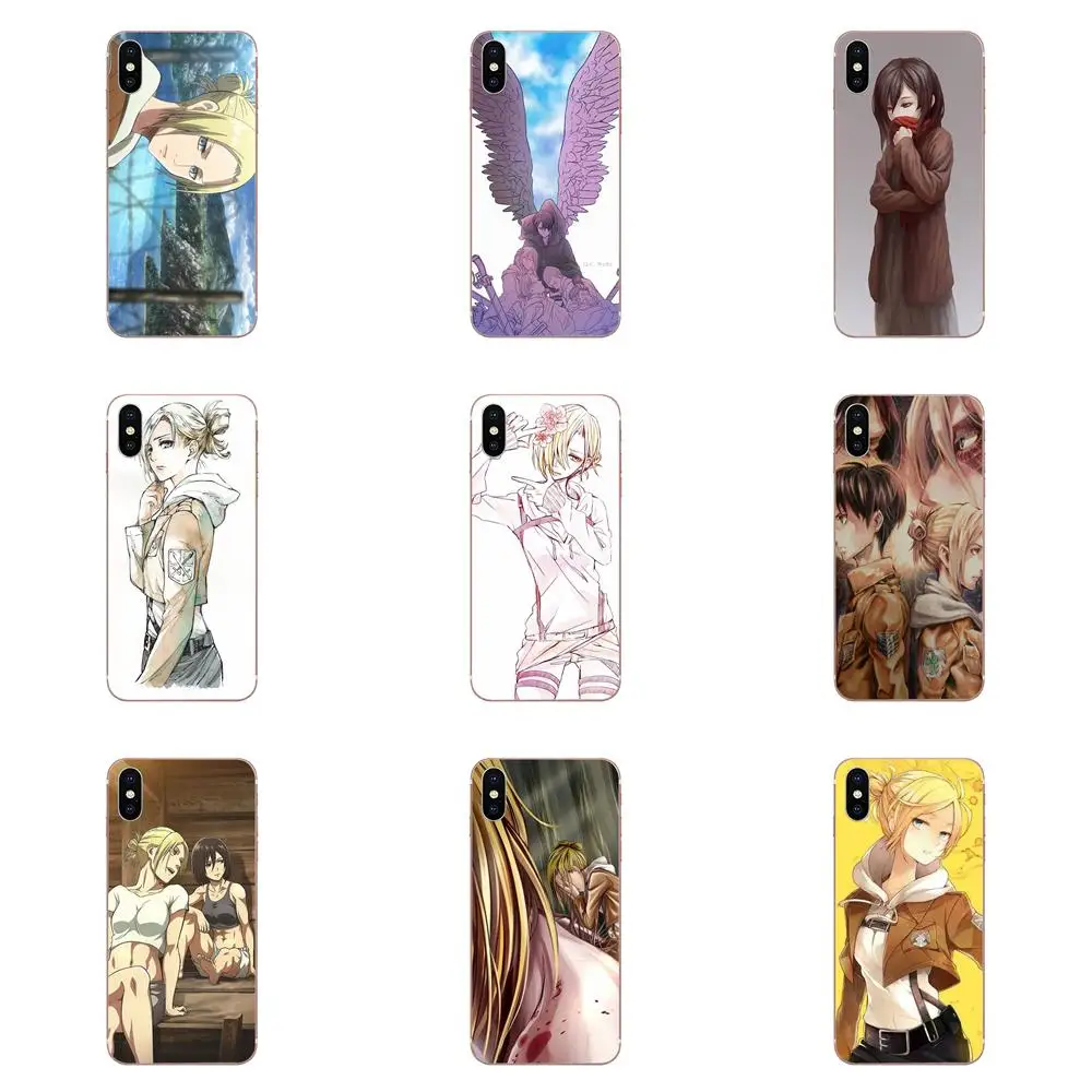 Энни Leonhart для косплея по аниме атака на Титанов (задняя крышка Galaxy Grand A3 A5 A7 A8 A9 A9S On5