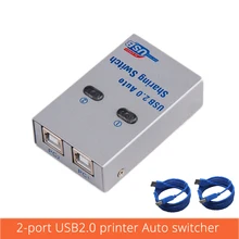 Usb переключатель конвертер автоматический разделитель компьютерная периферийная техника для 2 ПК компьютерный принтер для офисного домашнего использования usb2.0 концентратор