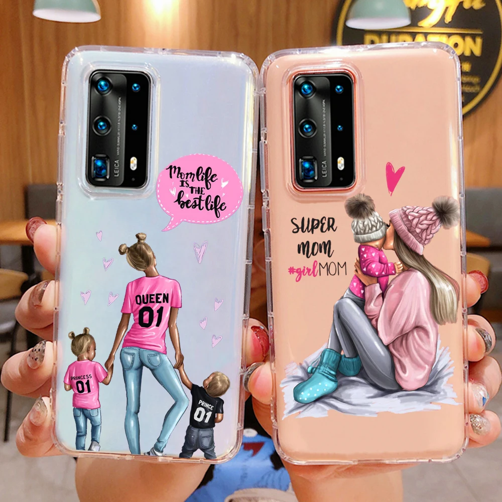 Модный милый чехол PUNQZY для телефона с надписью мама мальчика и девочки Samsung Galaxy A51