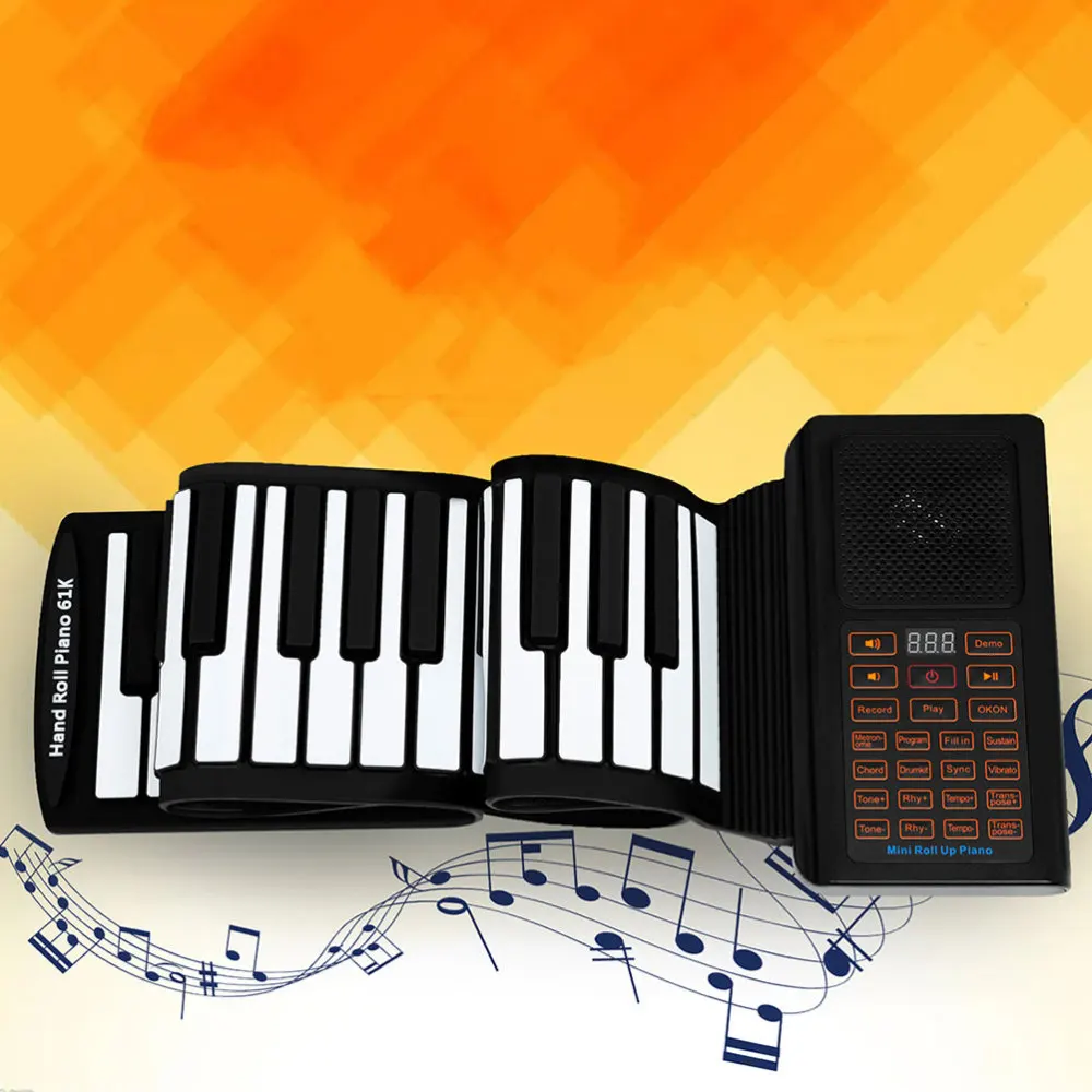 

1 Set Smart Hand-rolled Electronic Piano 61 Keys Electronic Keyboard for Outdoor