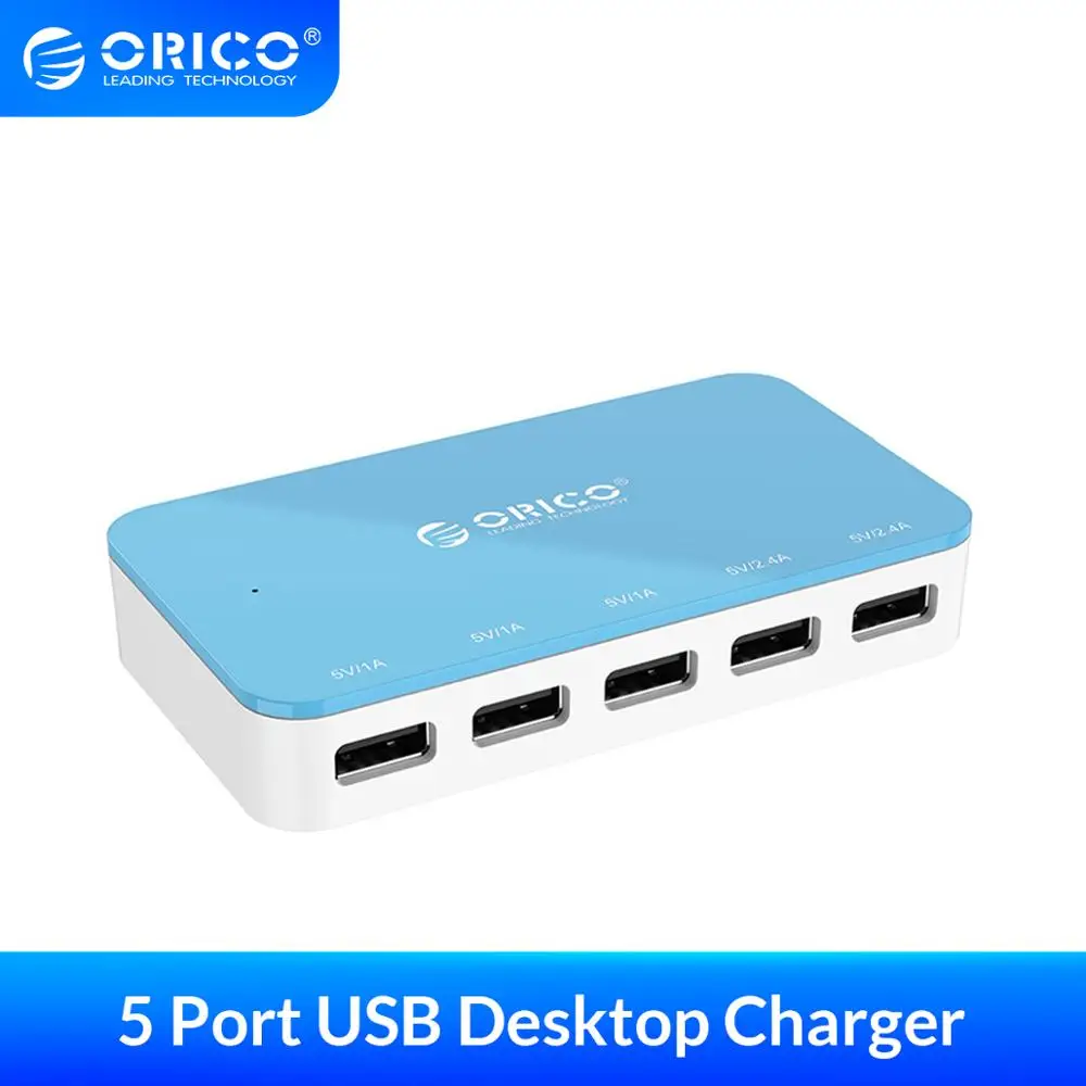 ORICO 5 разъемное зарядное usb устройство для настольное USB Универсальное