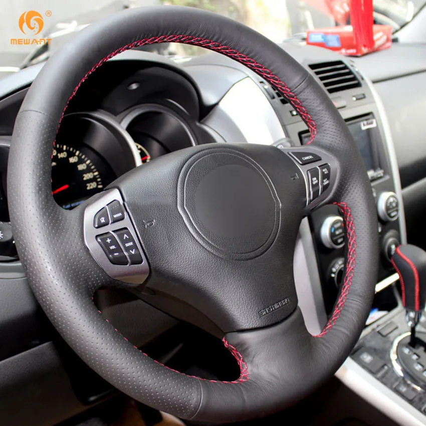 Чехол на руль автомобиля из искусственной кожи для Suzuki Grand Vitara 2007 2008 2009 2010 2011 2012