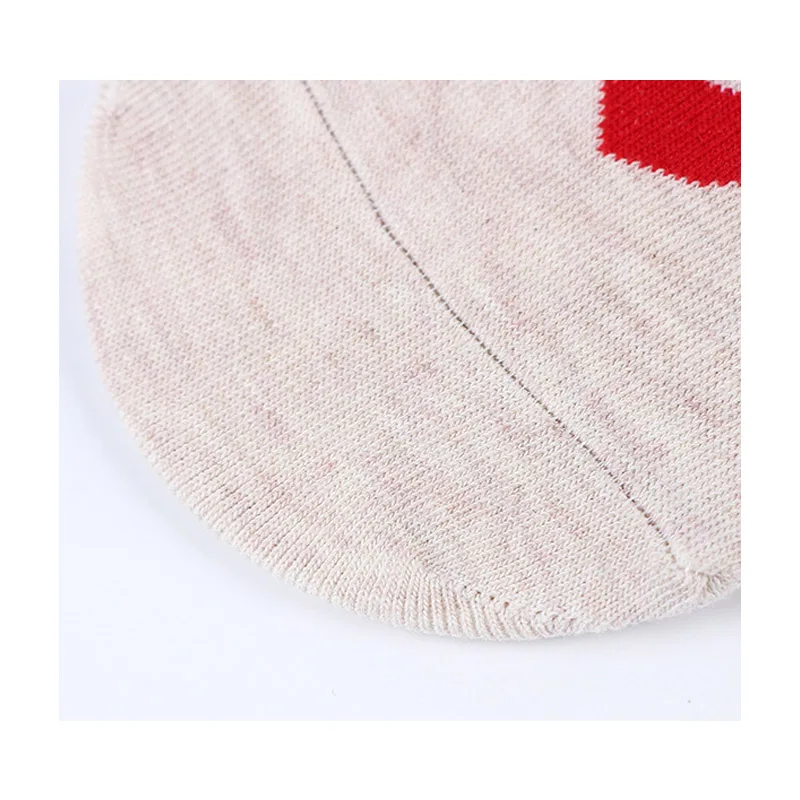 Носки-следки женские хлопковые невидимые с сердечками 10 шт. = 5 пар