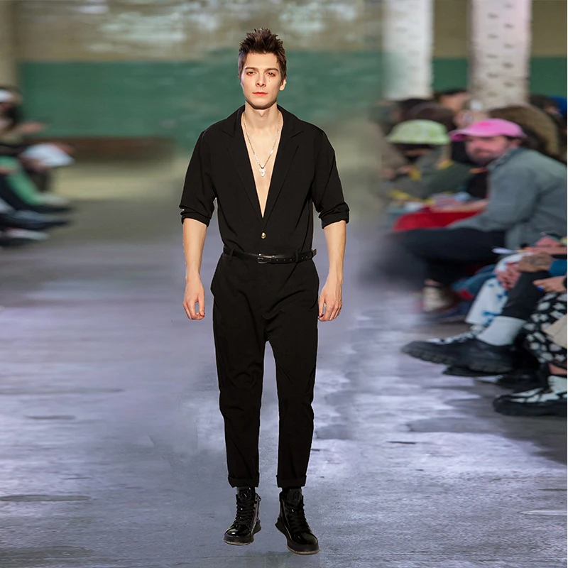 Европейский и американский стиль мужские универсальные брюки подчеркивающие