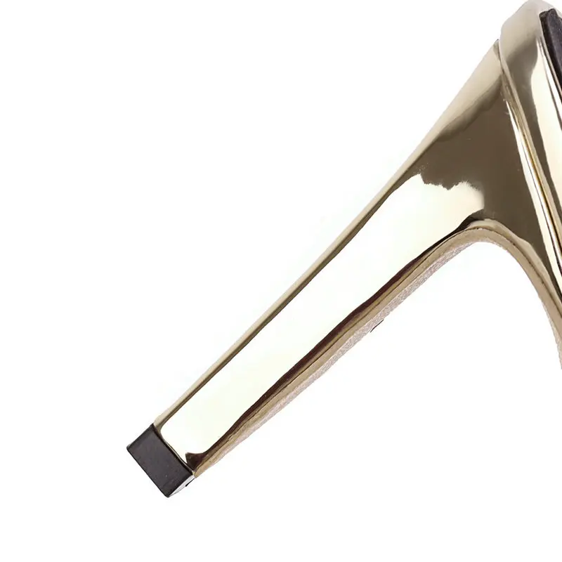 Новейшая модель Обувь из искусственной кожи Женские босоножки Модные на высоком