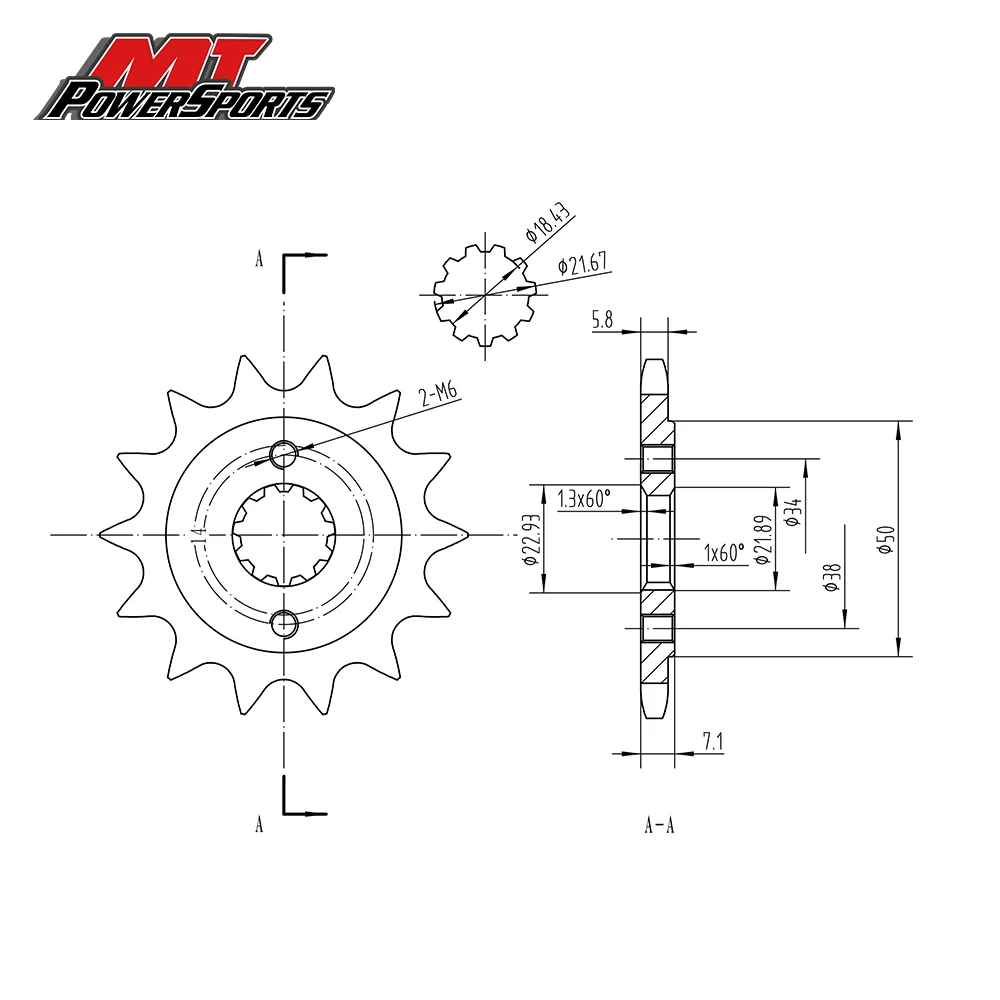 

For Honda Off Road Motorcycle Steel Alloy Front Engine Sprocket Full Steel Rear Sprockets Of SCM420 Chromoly Steel Allay
