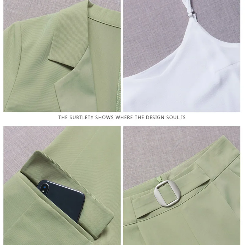 

Women Blazer suit for Spring Autumn Lady Blazer Jacket +Long Pant Female Outerwear Elegant Ladies Coat Plus size M-4XL