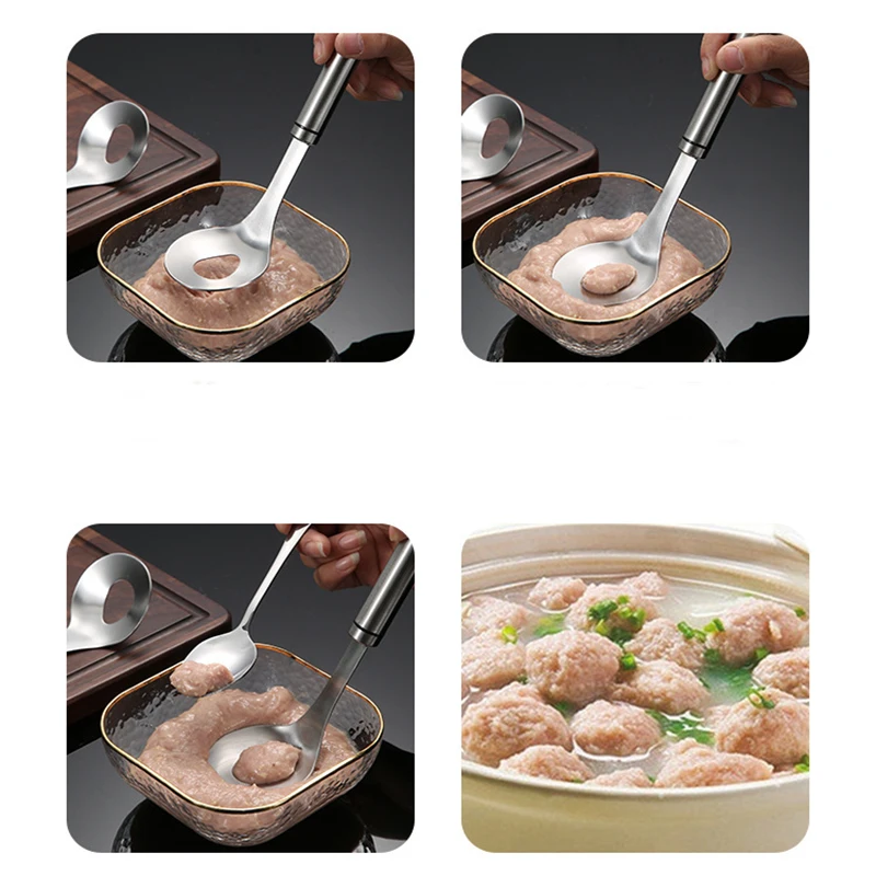 

Meatball Maker Spoon Stainless Steel Non-Stick Creative Meatball Maker Cooking Tools Kitchen Gadgets and Accessories