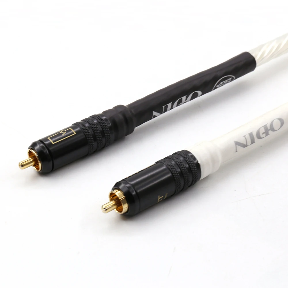 1 пара аудиокабель HiFi с интерфейсом со штепсельной вилкой WBT 0144 RCA|Кабели VGA| |