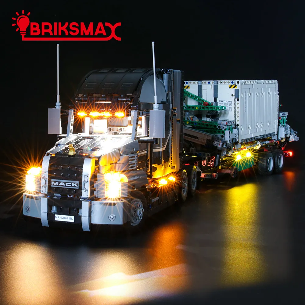 

BriksMax Led Light Kit For 42078 Mack Anthem，(Not Include The Model Set)