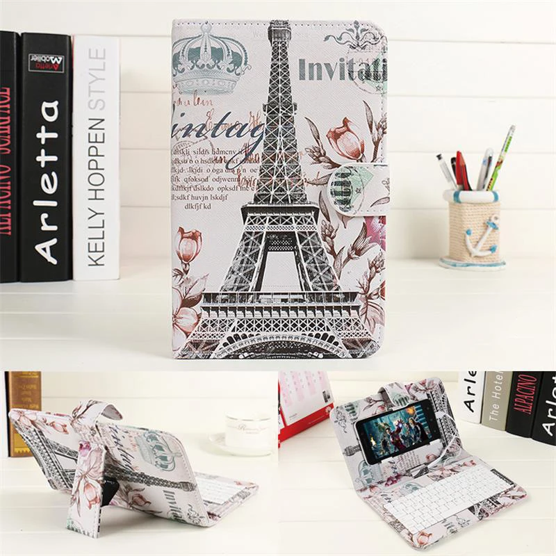 Клавиатуры для мобильного телефона Doraemon hello Kitty Проводная микро usb OTG мини