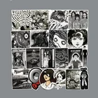 562110 шт., ужасные комиксы Fujiang, черно-белый триллер, игрушечные стикеры в стиле ужасов, наклейки на багаж, тележку, ноутбук, наклейка, каракули