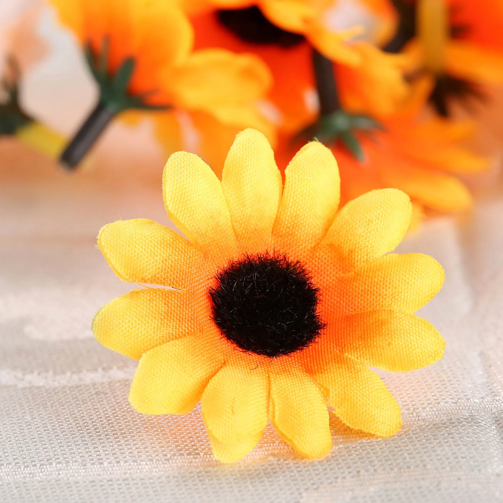 100 шт. шелковые искусственные герберы (Ромашки) цветы головки для DIY Рождество