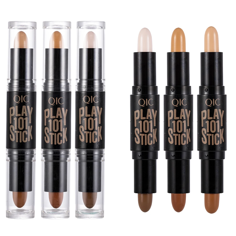 

New Lady Facial Highlight Foundation Base Contour Stick Beauty Make Up Face Powder Cream Shimmer Concealer Camouflage Pen Makeup