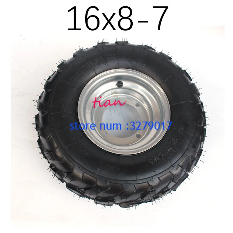 Hot Sale GO KART KARTING ATV UTV Buggy 16X8-7 Tire Wheel Tubeless Tyre with Hub Rim for 50cc 70cc 90cc 110cc 125cc 250cc | Автомобили и