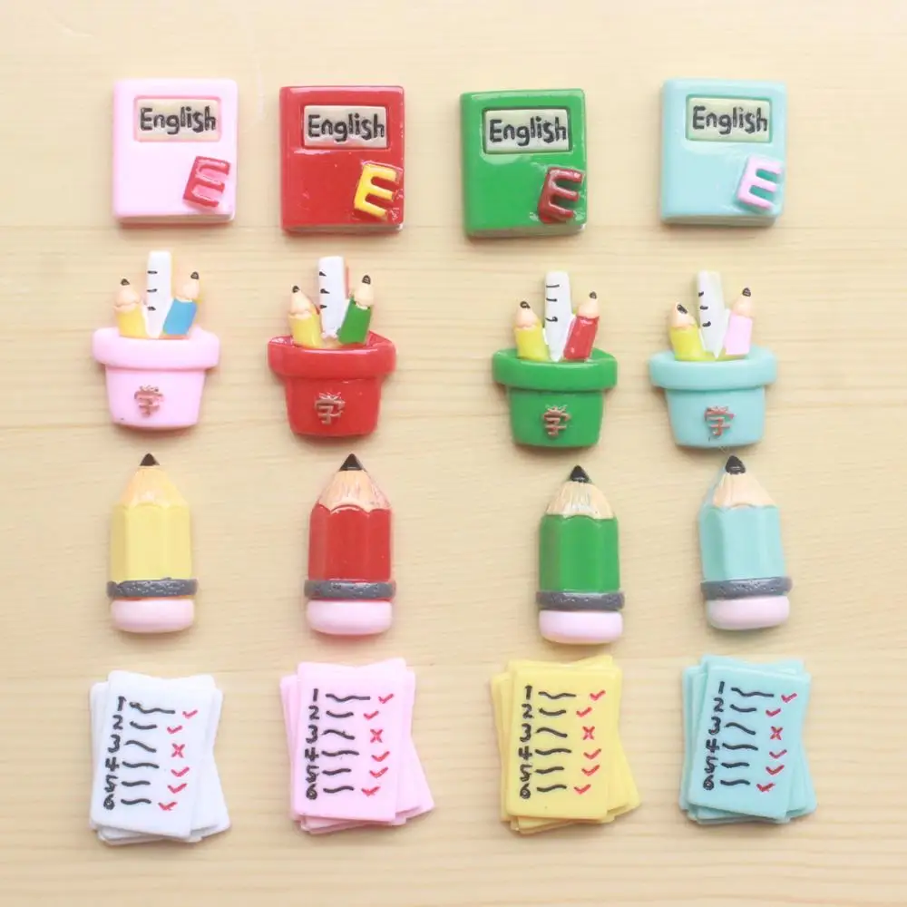 10 шт каваи смолы тест Papper книги украшения кабошоны для скрапбукинга Детские