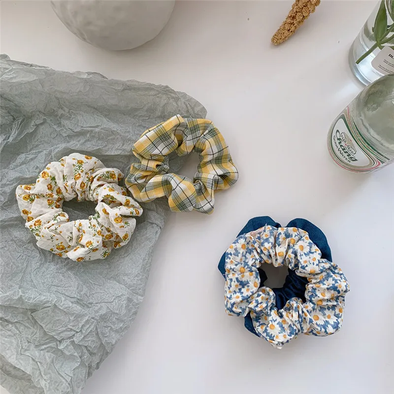 Ruoshui женские аксессуары для волос с цветочным принтом резинки девочек резинка